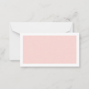 Blank Blush Pink Wedding Advice and Wishes