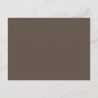 Blank Brown Postcard | Minimalist | Customizable
