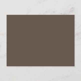 Blank Brown Postcard | Minimalist | Customizable