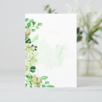 Blank budget Green floral wedding 