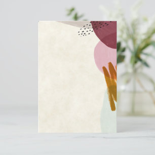 Blank budget Modern style paint wedding  Invitation