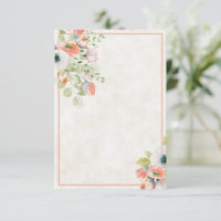 Blank budget Pink and blue floral wedding Invita