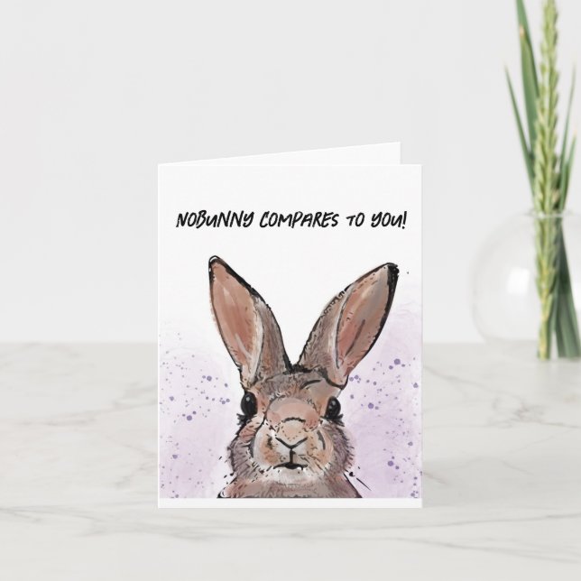 Blank Bunny Card (Front)