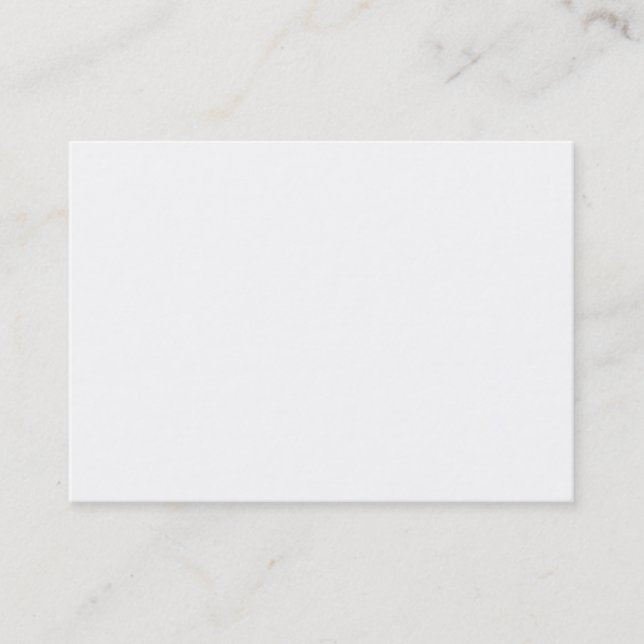 Blank Business Card - Chubby White (Front)