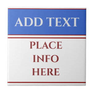 Blank Business Sign, add or edit text Poster Tile