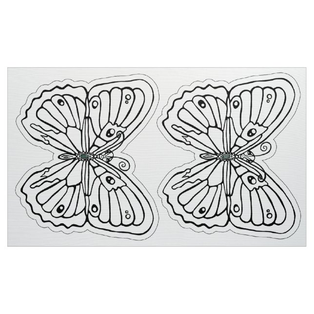 Blank Butterfly - colour, cut, sew and stuff Fabric (Yard)