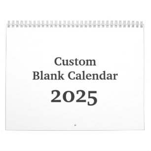 Blank Calendar 2025 With Holidays