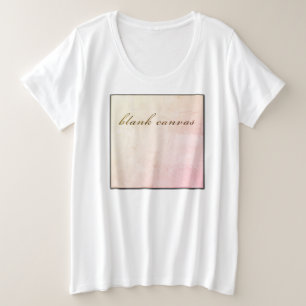 blank canvas plus size T-Shirt