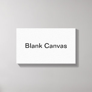 Blank Canvas Print