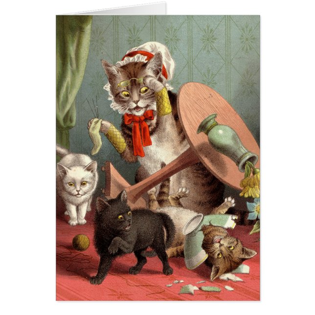 Blank card - Cat Chaos (Front)