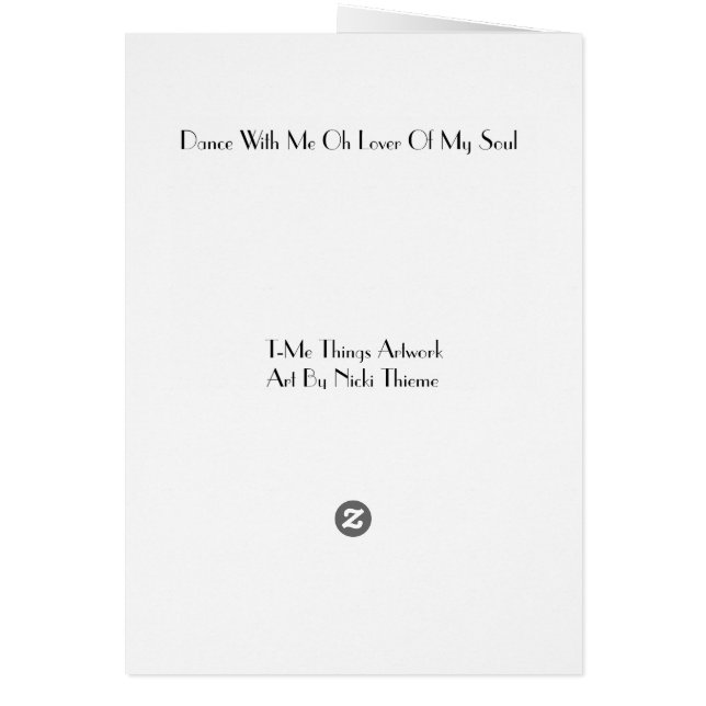 Blank Card, Dancer (Back)