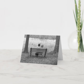 Blank Card - Kids On Bench