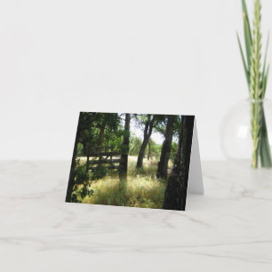 Blank Card, Rustic Gate Thank You Card