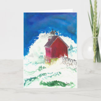 Blank Card with Raging seas