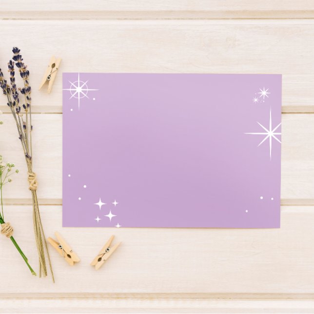 Blank Celestial Starlight Affirmation/Quote  Thank You Card (Creator Uploaded)