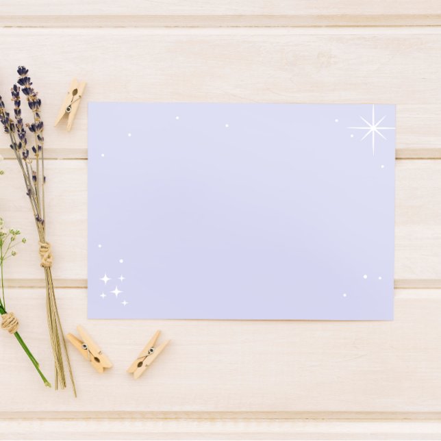 Blank Celestial Starlight Affirmation/Quote  Thank You Card (Creator Uploaded)
