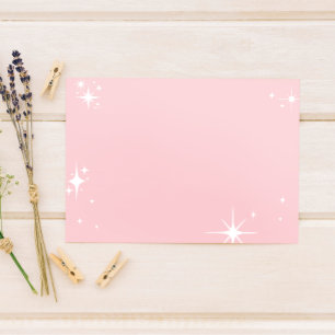 Blank Celestial Starlight Affirmation/Quote  Thank You Card