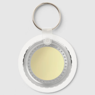 Blank coin key ring
