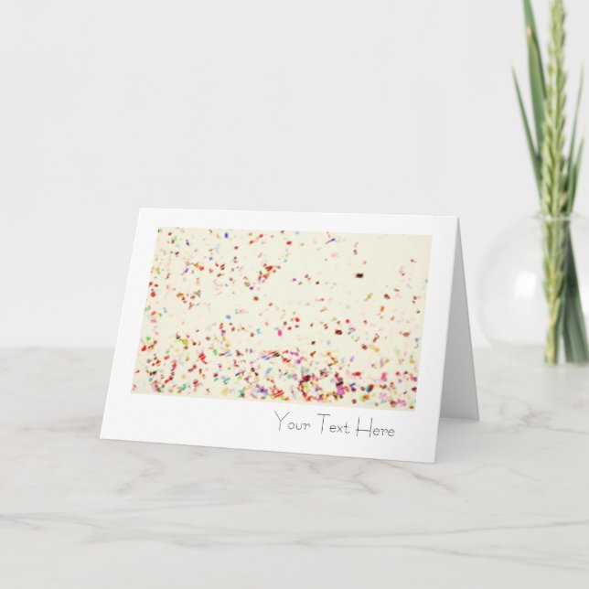 Blank Confetti All Occasion Greeting Card (Front)