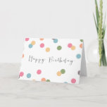Blank Confetti Dot Birthday Card<br><div class="desc">.</div>