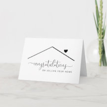 Blank Congratulations on Selling Your Home Card
