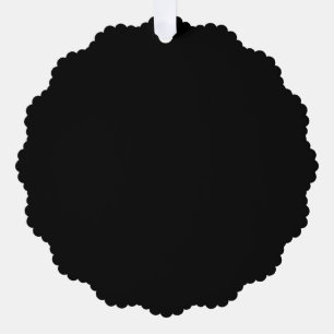 Blank Create Your Own - Black Tree Decoration Card