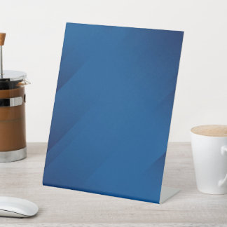 BLANK CREATE YOUR OWN BLUE PEDESTAL SIGN