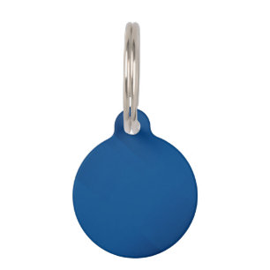 BLANK CREATE YOUR OWN BLUE PET ID TAG