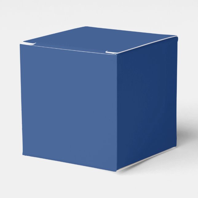 Blank Create Your Own - Deep Blue Favour Box (Front Side)