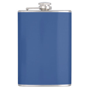 Blank Create Your Own - Deep Blue Hip Flask
