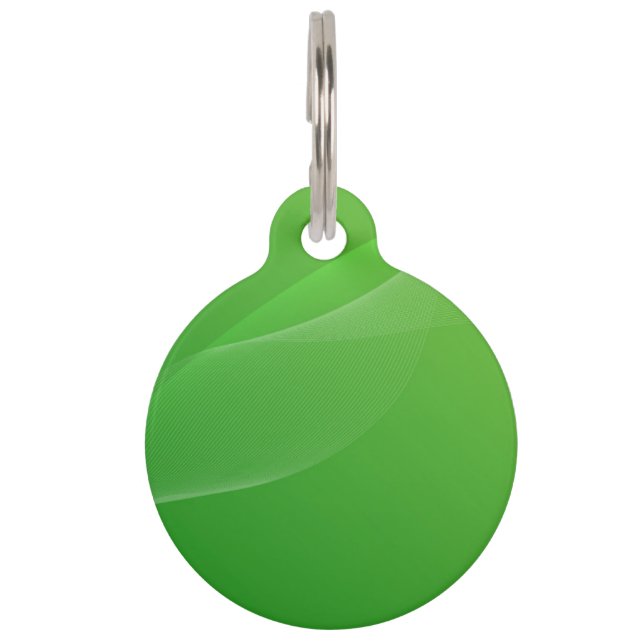 BLANK CREATE YOUR OWN GREEN PET ID TAG (Back)
