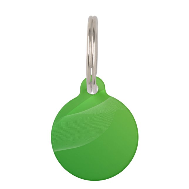 BLANK CREATE YOUR OWN GREEN PET ID TAG (Back)