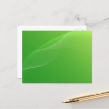 BLANK CREATE YOUR OWN GREEN POSTCARD