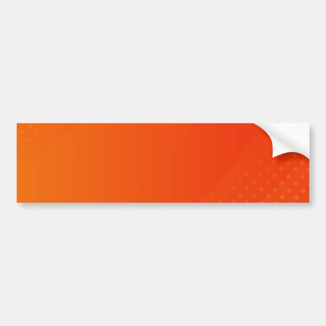 BLANK CREATE YOUR OWN ORANGE BUMPER STICKER (Front)