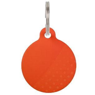 BLANK CREATE YOUR OWN ORANGE PET ID TAG