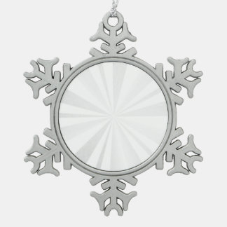 Blank - Create Your Own Personalised Snowflake Pewter Christmas Ornament