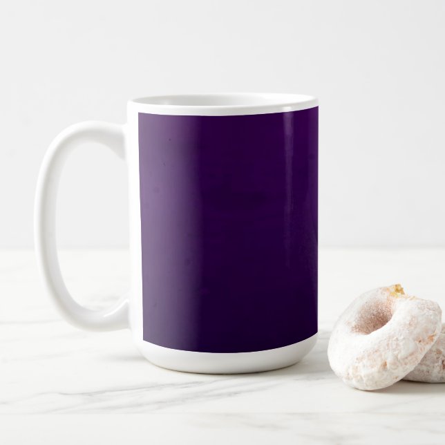 BLANK CREATE YOUR OWN PURPLE MUG (With Donut)