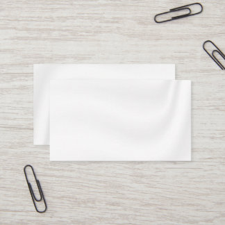 BLANK CREATE YOUR OWN WHITE SATIN BUSINESS CARD