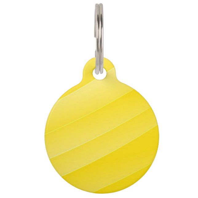 BLANK CREATE YOUR OWN YELLOW PET ID TAG (Front)