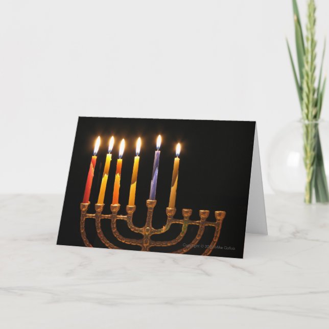 Blank Customisable Chanukah Greeting Card 3 (Front)