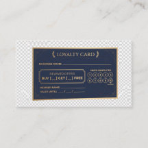"Blank Customisable Loyalty Punch Card for Busines