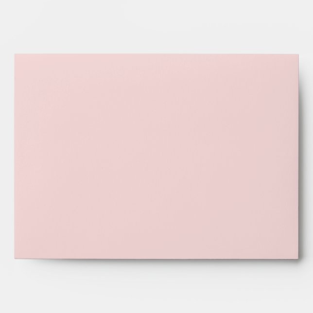 Blank Customisable Pink Envelope with Flourish (Front)
