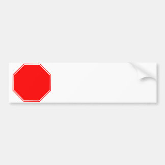 "Blank/Customisable Stop Sign Bumper Sticker" Bumper Sticker