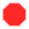 Blank/Customisable Stop Sign Sticker