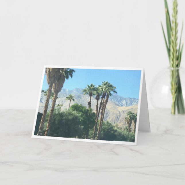 Blank - Desert Scene - Palm Springs, CA - Downtown Card (Front)