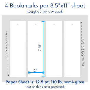 Blank Design Your Own Bookmark Template