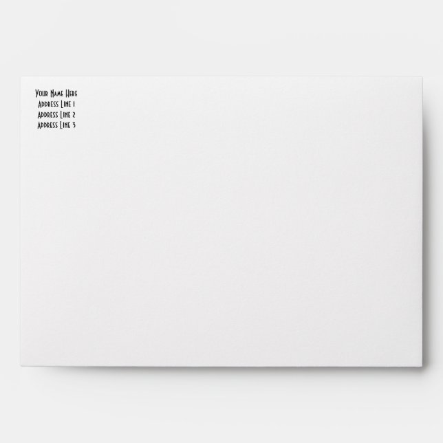 BLANK - DESIGN YOUR OWN - CREATE YOUR OWN ENVELOPE (Front)