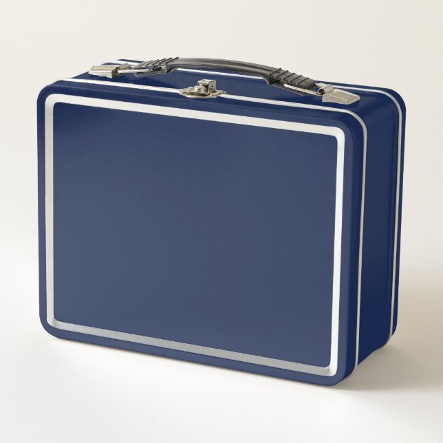 Blank - Design Your Own Custom Personalised Metal  Lunch Box (Front)