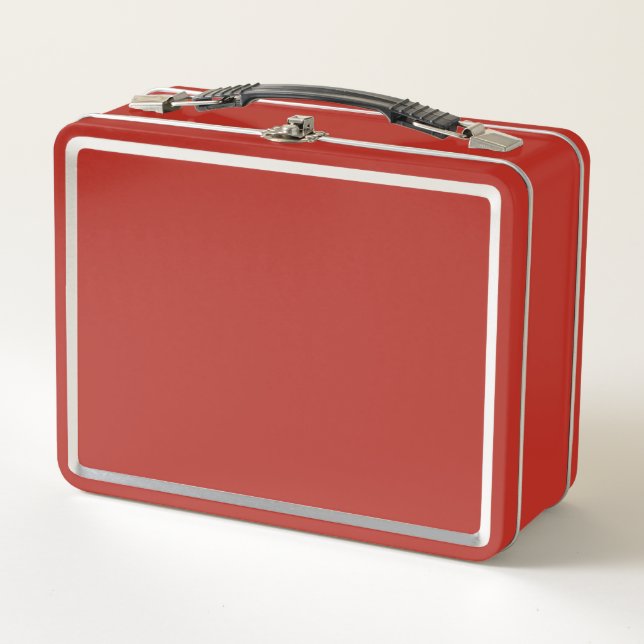 Blank - Design Your Own Custom Personalised Metal  Lunch Box (Front)