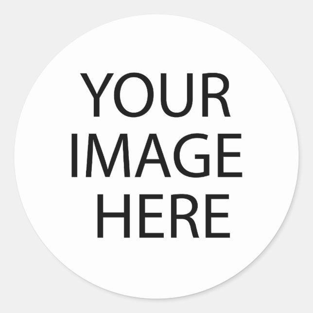 Blank DIY Template Party Giveaway add TEXT IMAGE Classic Round Sticker (Front)
